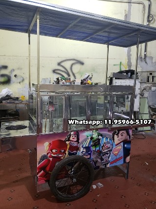 Carrinho de pipoca 04 divisões