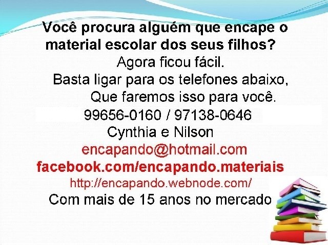 Encapar livros e cadernos com contact
