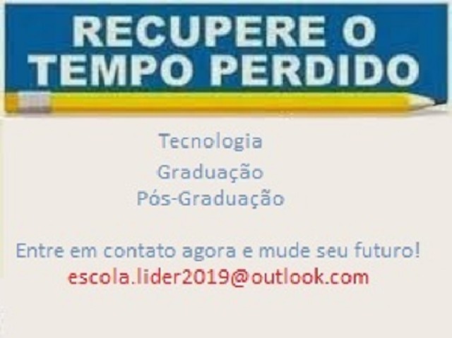 Recupere o tempo perdido